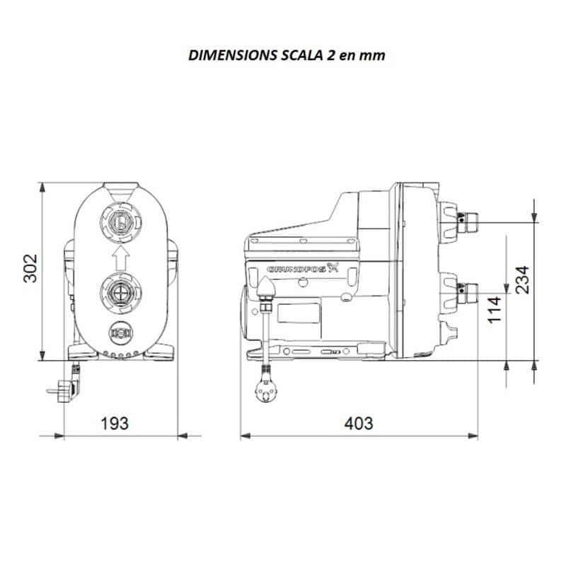 Pompe Vitesse Variable Scala Grundfos Hydrolys