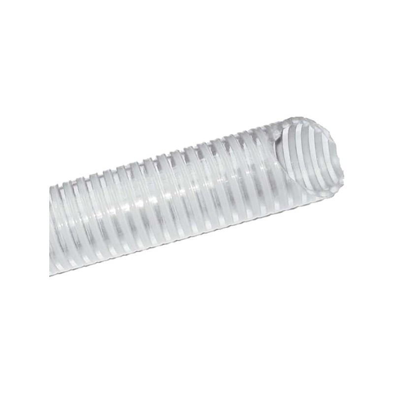 TUYAU Ø 40 mm, 1 pouce 1/2 pour pompe à miel, en plastique alimentaire  renforcé par une spirale en nylon